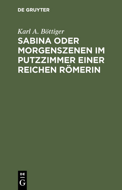 Sabina oder Morgenszenen im Putzzimmer einer reichen Römerin main product photo