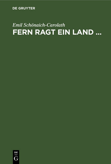 Fern ragt ein Land ... main product photo