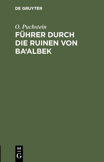 Führer durch die Ruinen von Ba'albek main product photo