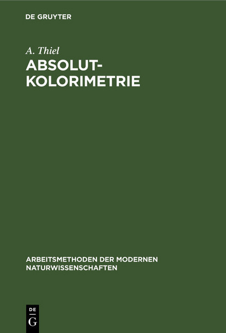 Absolutkolorimetrie main product photo