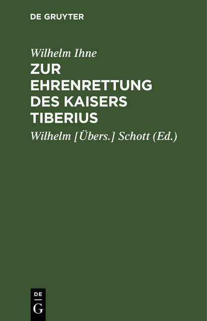 Zur Ehrenrettung des Kaisers Tiberius main product photo