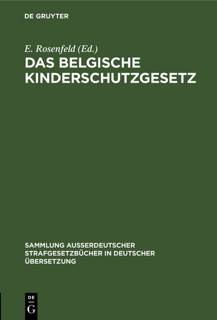 Das belgische Kinderschutzgesetz main product photo
