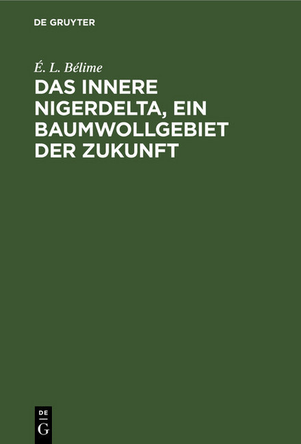 Das innere Nigerdelta, ein Baumwollgebiet der Zukunft main product photo