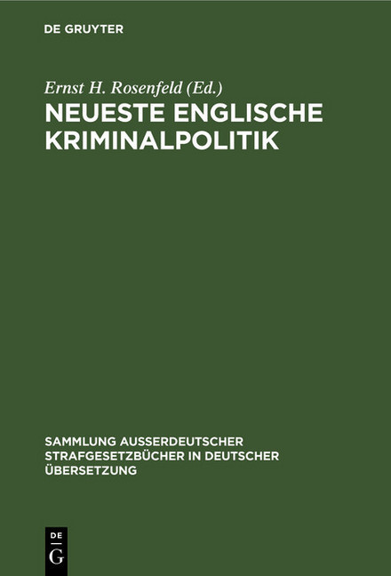 Neueste Englische Kriminalpolitik main product photo