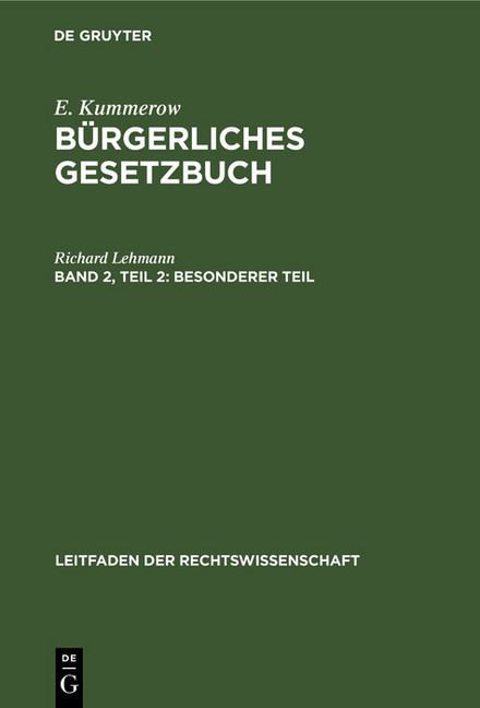 Besonderer Teil main product photo