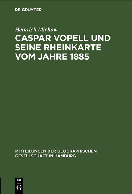 Caspar Vopell und seine Rheinkarte vom Jahre 1885 main product photo