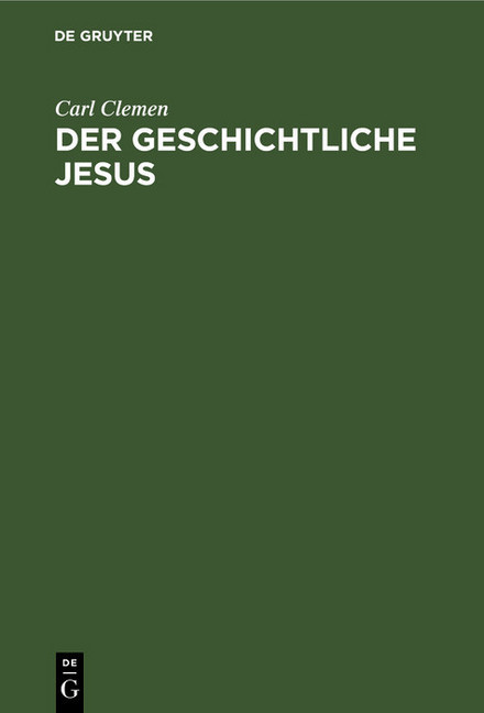 Der geschichtliche Jesus main product photo