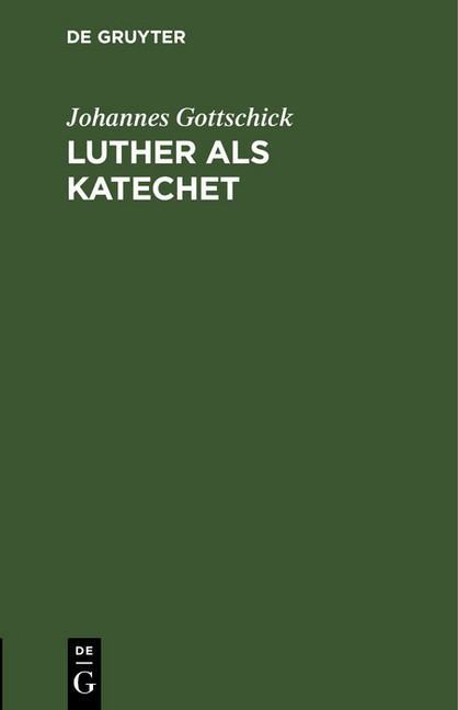 Luther als Katechet main product photo