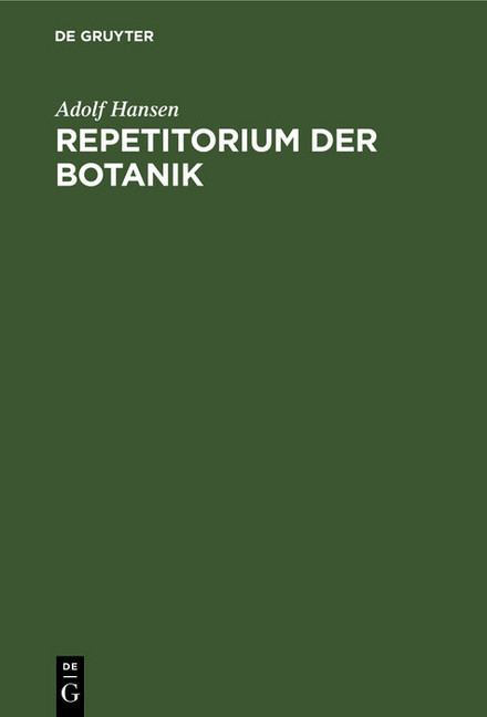 Repetitorium der Botanik main product photo