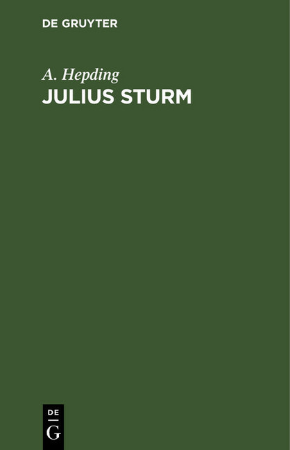 Julius Sturm main product photo