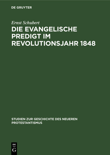 Die evangelische Predigt im Revolutionsjahr 1848 main product photo