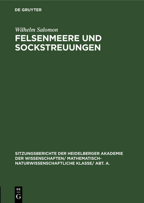 Felsenmeere und Sockstreuungen main product photo