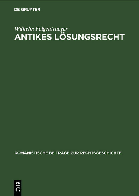 Antikes Lösungsrecht main product photo