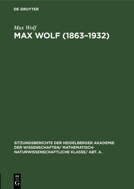 Max Wolf (1863-1932) main product photo