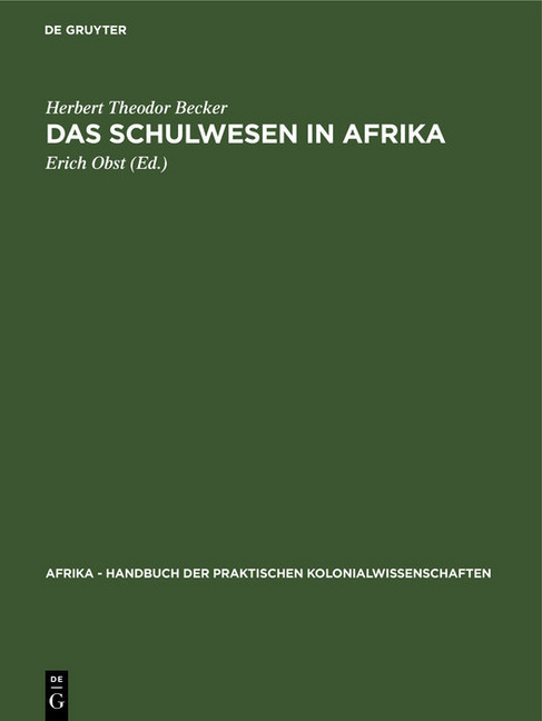 Das Schulwesen in Afrika main product photo