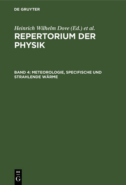Meteorologie, specifische und strahlende Wärme main product photo