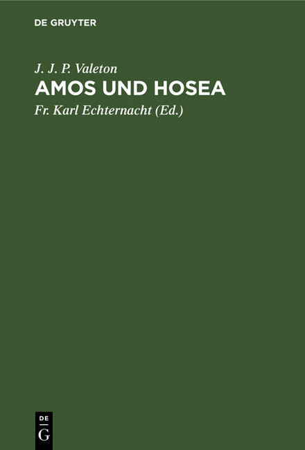 Amos und Hosea main product photo