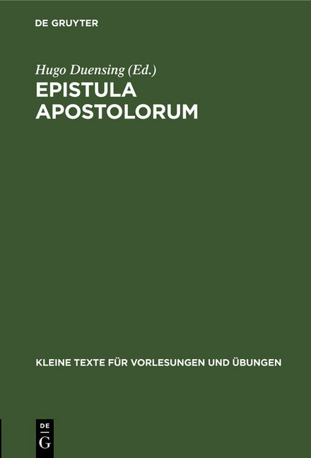Epistula apostolorum main product photo