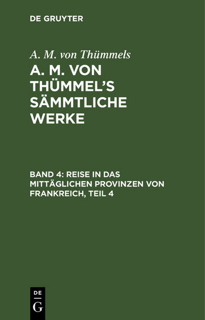 Reise in das mittäglichen Provinzen von Frankreich, Teil 4 main product photo