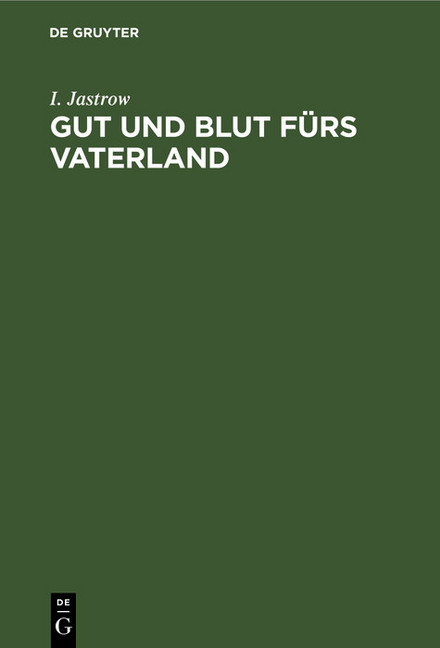 Gut und Blut fürs Vaterland main product photo