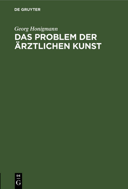 Das Problem der ärztlichen Kunst main product photo