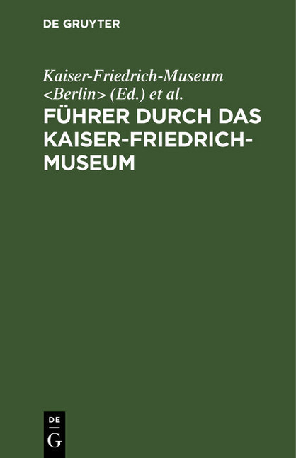 Führer durch das Kaiser-Friedrich-Museum main product photo