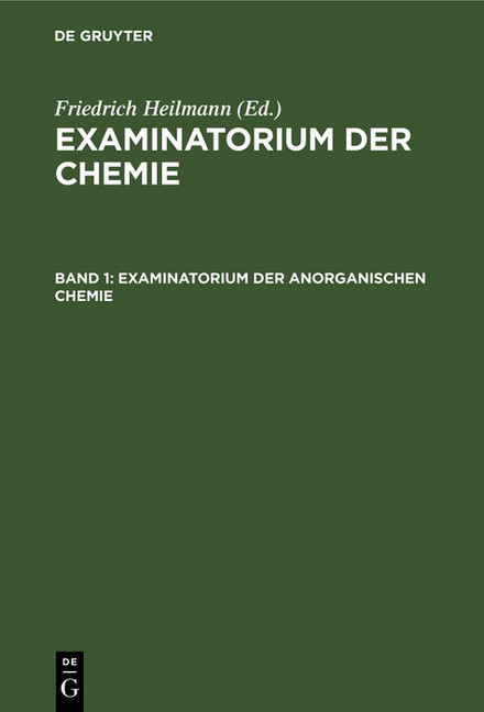 Examinatorium der anorganischen Chemie main product photo