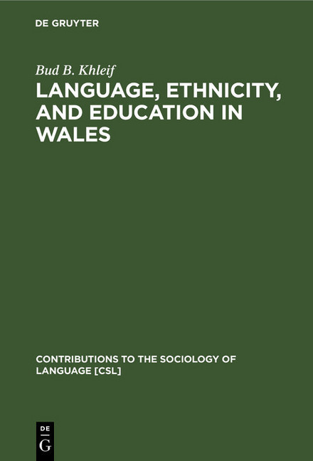 Language, Ethnicity, and Education in Wales main product photo