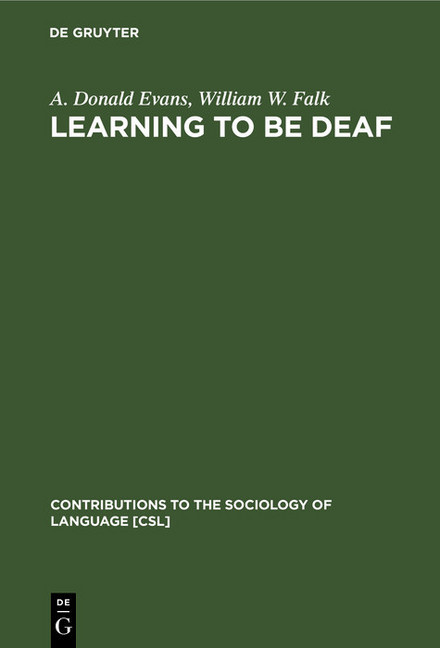 Learning to be Deaf main product photo