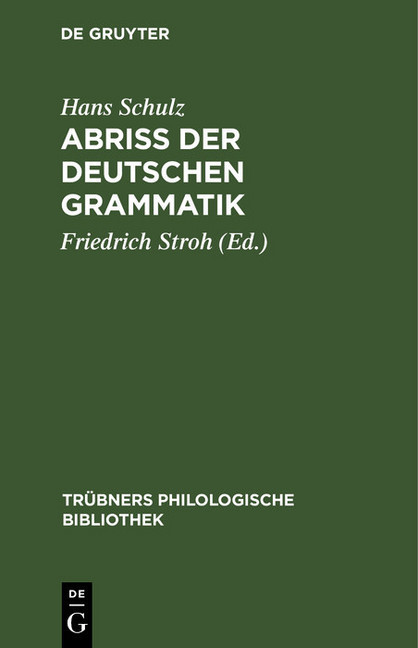 Abriss der deutschen Grammatik main product photo