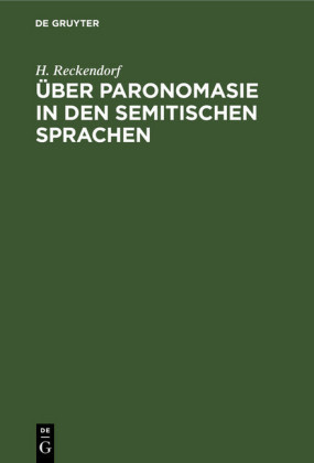 Über Paronomasie in den semitischen Sprachen