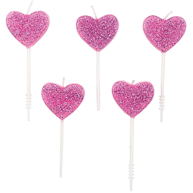 Kerzen Herzen Mit Glitter, Rosa main product photo