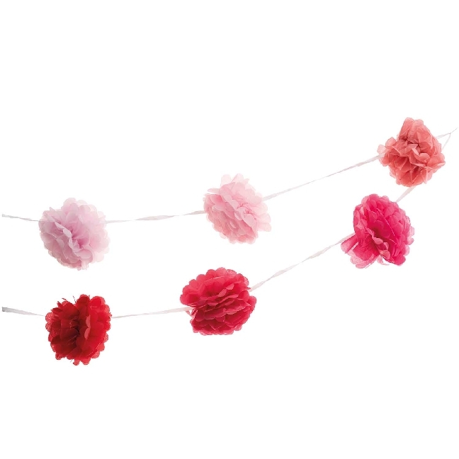Pompon Girlande, Pink, FSC Mix main product photo