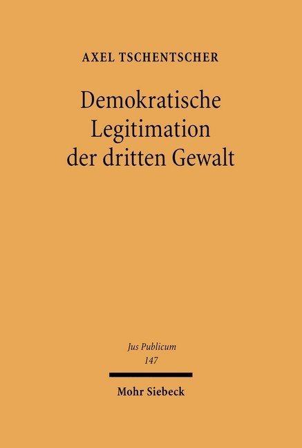 Demokratische Legitimation der dritten Gewalt main product photo