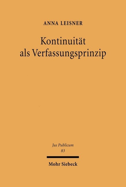 Kontinuität als Verfassungsprinzip main product photo