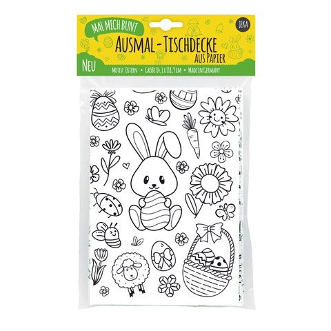 Mal Mich Bunt Ausmal-Tischdecke aus Papier, Motiv Ostern main product photo