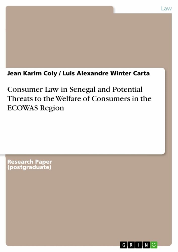 Consumer Law in Senegal and Potential Threats to the Welfare of Consumers in the ECOWAS Region main product photo