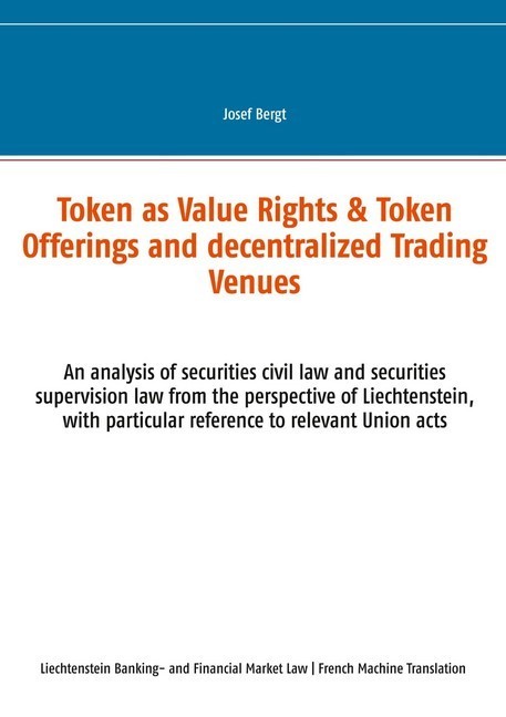 Les Tokens comme Droits de Valeur & Offres de Tokens et Centres Commerciaux Décentralisés main product photo