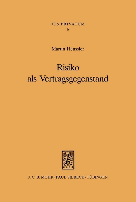 Risiko als Vertragsgegenstand main product photo