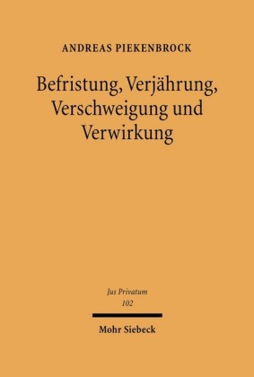 Befristung, Verjährung, Verschweigung und Verwirkung
