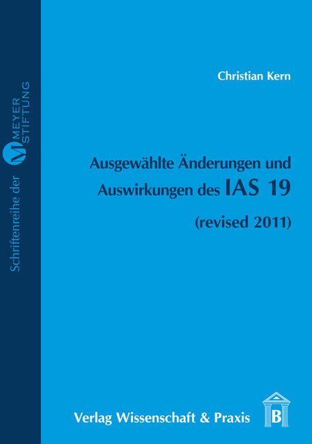 Ausgewählte Änderungen und Auswirkungen des IAS 19. main product photo
