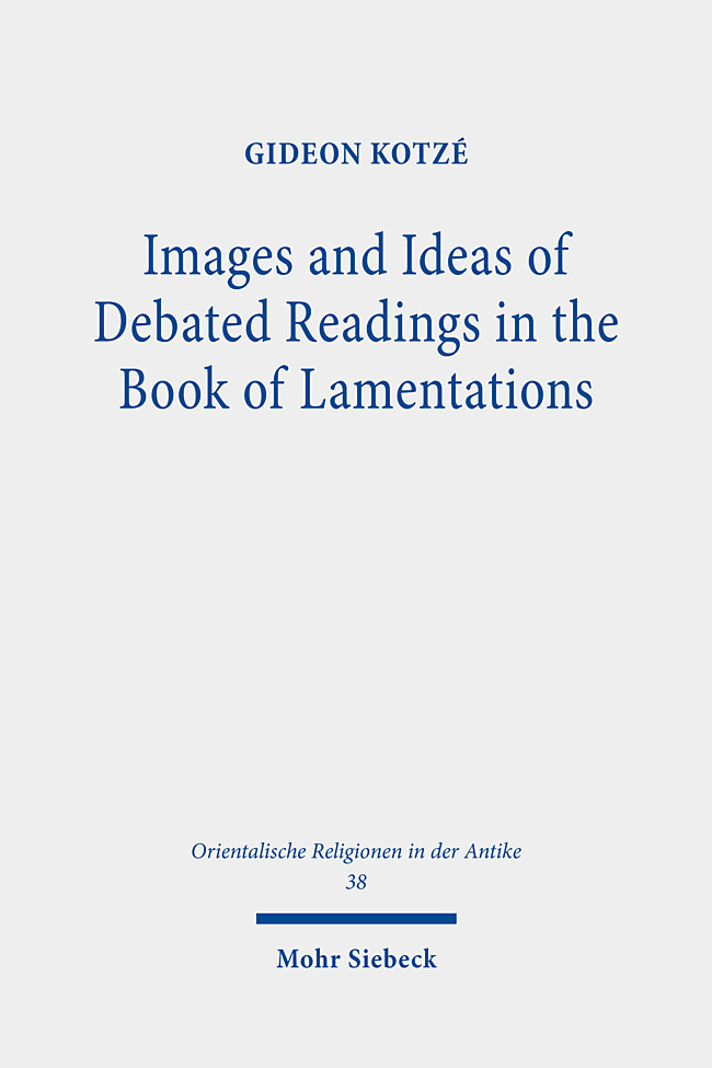 Images and Ideas of Debated Readings in the Book of Lamentations main product photo