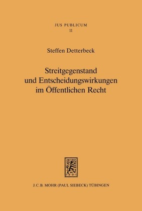 Streitgegenstand und Entscheidungswirkungen im Öffentlichen Recht