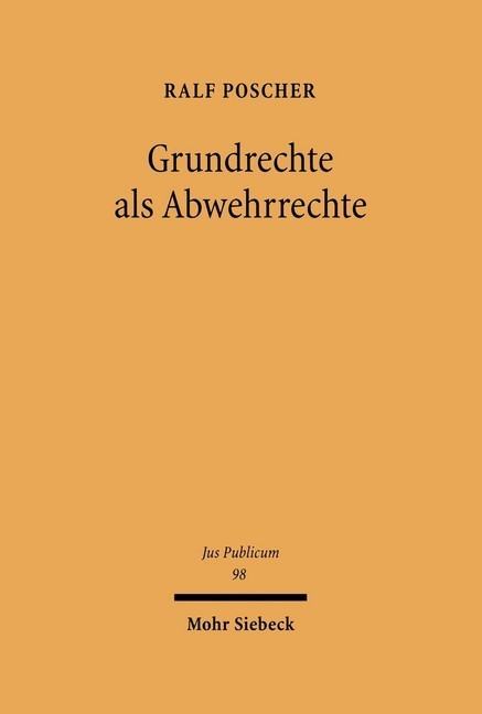 Grundrechte als Abwehrrechte main product photo
