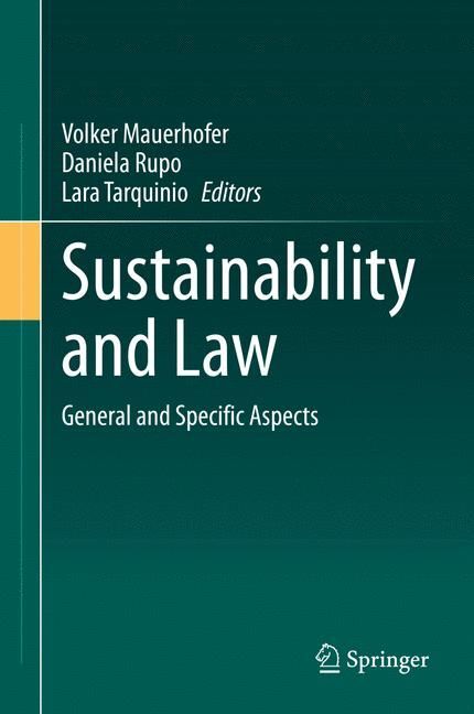 Sustainability and Law main product photo