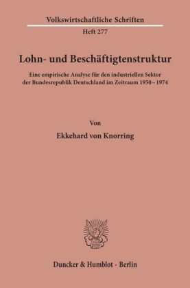 Lohn- und Beschäftigtenstruktur.