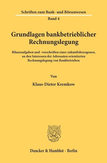 Grundlagen bankbetrieblicher Rechnungslegung. main product photo