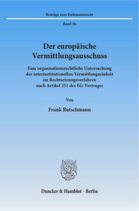Der europäische Vermittlungsausschuss.