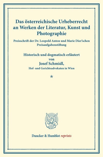Das österreichische Urheberrecht main product photo