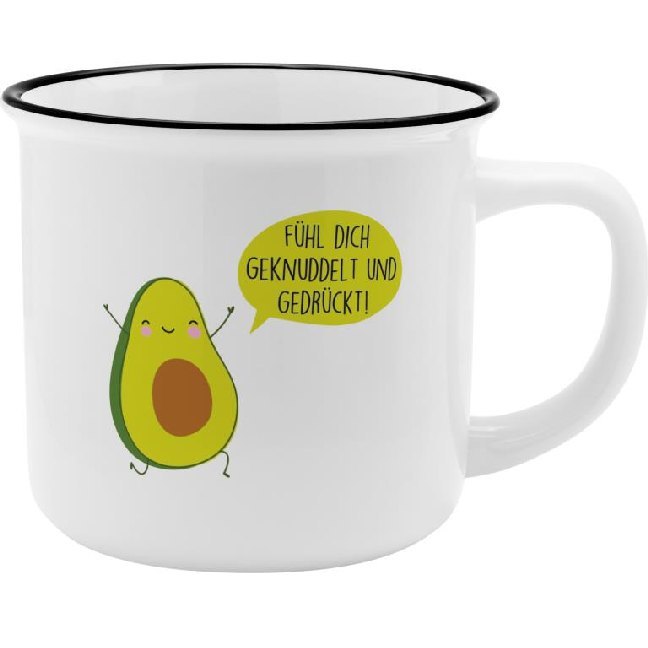Becher Avodado "Fühl Dich geknuddelt und gedrückt!" main product photo